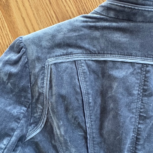 WHBM Gray Crushed Velvet Jacket - Picture 10 of 12